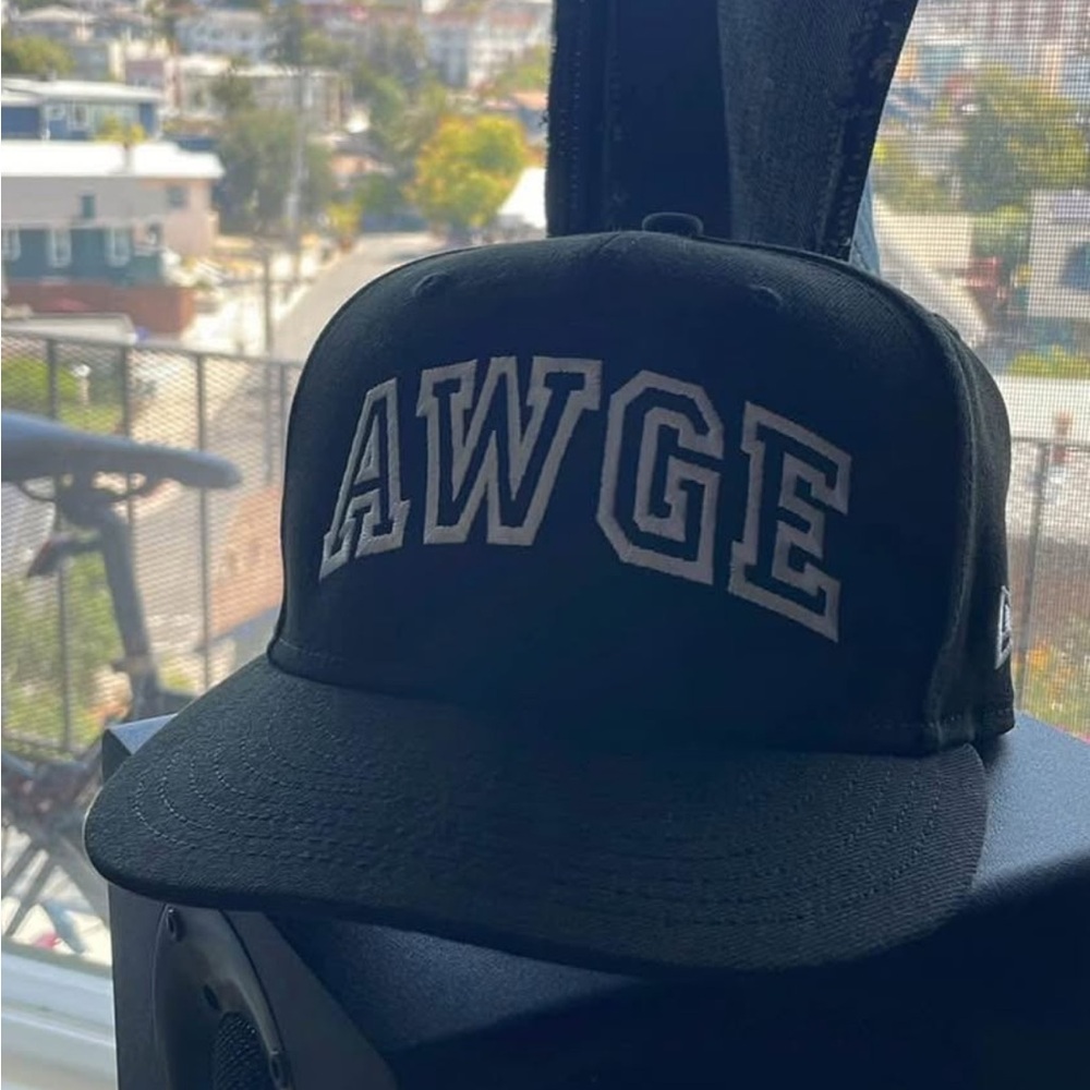 AWGE Black snapback